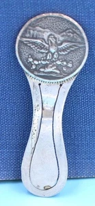 VINTAGE STERLING SILVER BOOKMARK - AMERICAN EAGLE - 6 CM - MEXICO -    [79] - Bild 1 von 1