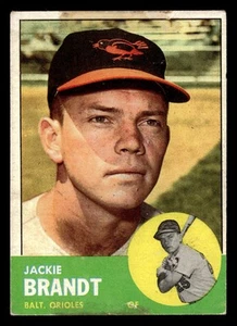 1963 Topps Jackie Brandt #65 GD Baltimore Orioles - Picture 1 of 2