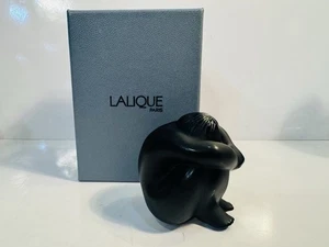 Lalique Crystal Black Nude Nahbi Meditating MINT w/Box - Picture 1 of 10