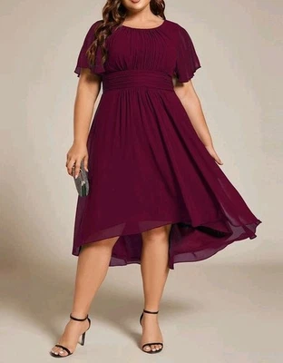 Ever-Pretty Size 18 Chiffon Evening Bridesmaid Cocktail Garden Party Dress - Image 1 of 4