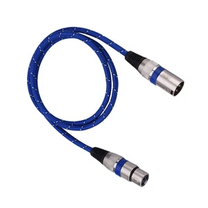 XLR Male To Female Plug Balance 3pin Microphone MIC Audio Cable 1meter - Foto 1 di 8