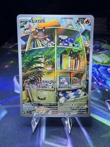 Litten 167/162 Illustration Rare – Pokémon TCG Temporal Forces SV05 - Picture 1 of 2
