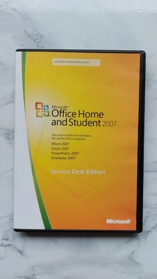 Microsoft Office 2007 Home Student 3 User DVD Word Excel Windows 11 10 - Image 1 of 4