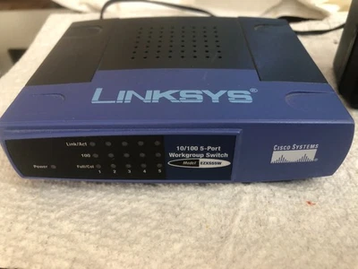 Genuine Linksys 10/100 5 Port Workgroup Switch Model EZXS55W - Great Condition - Image 1 of 3