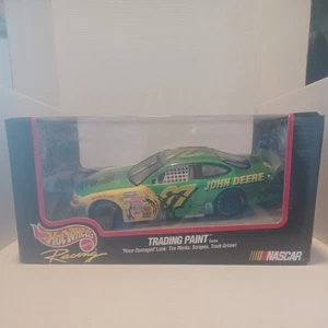 John Deere Vintage New Hot Wheels  1:24th scale NASCAR diecast metal racing car - Picture 1 of 5