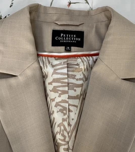 Size 18 Petite Beige Smart Debenhams Jacket Excellent Worn Once - Picture 1 of 7