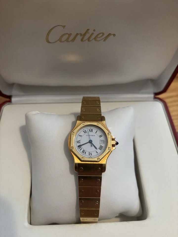 Cartier Santos Octagon Automatic Dial 18k Solid Gold - Image 1 of 4