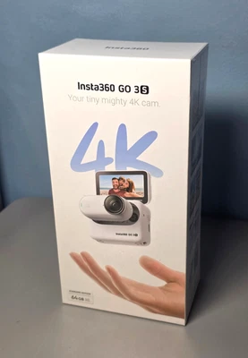 Insta360 GO 3S 4K Standard Edition Action Camera White Arctic 64GB -Sealed - Image 1 of 4