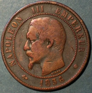 France 10 Centimes 1856 KM# 771.4 - Picture 1 of 2
