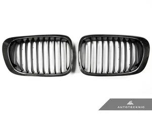 AUTOTECKNIC FULL REPLACEMENT CARBON FIBER FRONT GRILLE - BMW E46 325CI 330CI M3 - Foto 1 di 1
