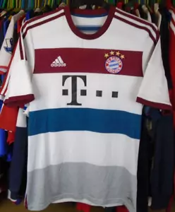MAGLIA MAGLIA CALCIO BAYERN MUNICH 2014-2015 AWAY ADIDAS TOP MEDIUM - Foto 1 di 6