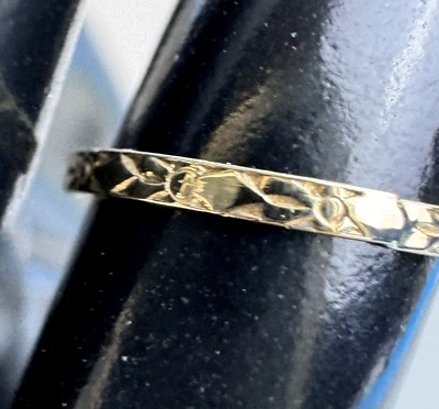 10K Yellow Gold Baby Ring 13 mm Diameter, hallmarked "M" - Image 1 of 4