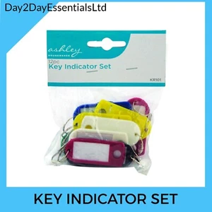 Key Fob Label Set Indicator Colour Code Ring 12 Piece Name Writing Organiser - Picture 1 of 1