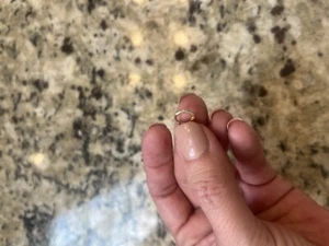 Quince Tiny Gold And Lab Created Diamond Hoops - Picture 1 of 5