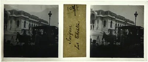 Cochinchine.Vietnam.Saigon.Le Théatre.Opéra.Stereo verre 45x107mm.Glass.1902. - Imagen 1 de 1