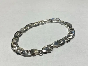 .925 Sterling Silver Anchor Bracelet * - Picture 1 of 1