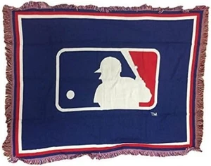 Major League Baseball Triple Woven 48" x 60" Logo Blanket/Throw - Picture 1 of 1