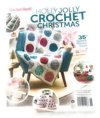 钩针世界杂志 Holly Jolly 钩针编织圣诞令人眼花缭乱的设计 2024 全新 — 第 1/3 张图片