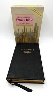 RARE The Cambridge Family Bible Hardcover w/ Box *HAS FLAWS READ DESCRIPTION* - Picture 1 of 24