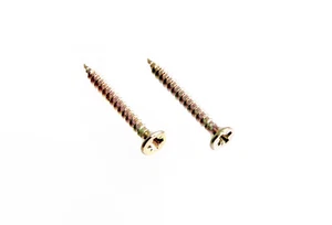 New 400 X Chip Board Cross Head Screws Zinc Yellow Passivated Steel 3.5 X 30mm - - Picture 1 of 1
