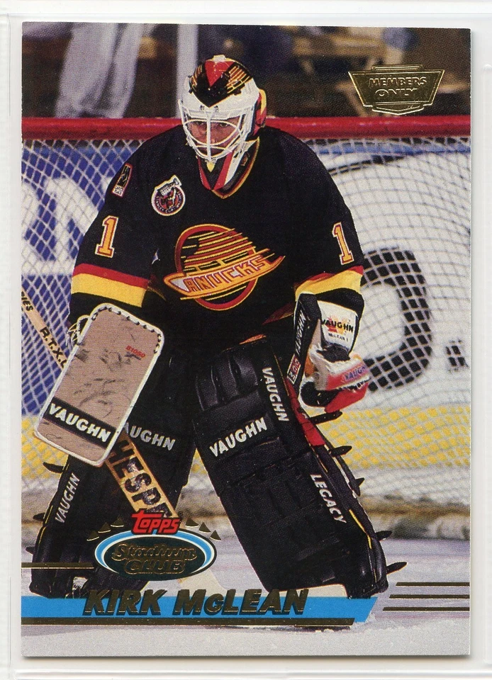1993-94 Stadium Club Members Only Hockey - #163 - Kirk McLean - Canucks - Image 1 of 1