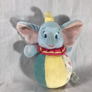 Disney Baby DUMBO 9” Rattle Plush Toy Chime Roly Poly Ball 2014 - Picture 1 of 9