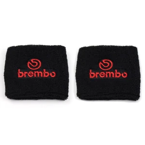 2X brembo Black Clutch Brake Oil Reservoir Fluid Tank Sock Cover Car Sweat Band - Picture 1 of 5