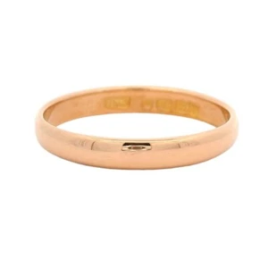 Vintage 22ct Gold Wedding Band Ring 3mm dated 1930 - Picture 1 of 3