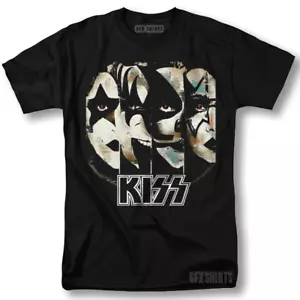 KISS Shirt Rock Logo World Tour Merch Classic Vntg Graphic Design T-Shirt - Picture 1 of 1