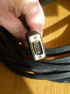 7m long VGA/SVGA video cable (15pin-Male - 15pin-Male), black - Picture 1 of 3