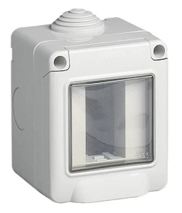 CONTENITORE SCATOLA DA PARETE VIMAR 14901 IP55 1 M. ESTERNO INTERNO CIVILE - Foto 1 di 1