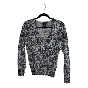 SARAH SPENCER Petite Lambswool Angora Rabbit Hair Knit Printed Wrap Sweater PL - Bild 1 von 8