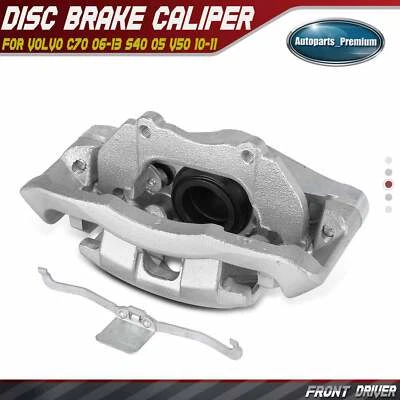 Front Left Brake Caliper with Bracket for Volvo C70 06-13 S40 05 V50 10-11 - Image 1 of 4