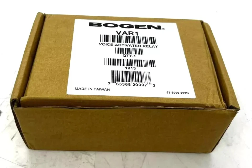 New Sealed Bogen VAR1 Voice-Activated Relay S/N: 191300008 - Image 1 of 2