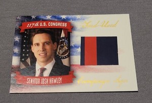 2021 Fascinating Cards 117th Yard-Used Campaign Signs #S50 Josh Hawley SN 06/10