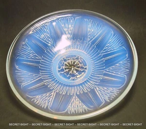 Choisy Le Roi France Opalescent Ice Blue Glass Deep BOWL Art Deco 1930s - Picture 1 of 5