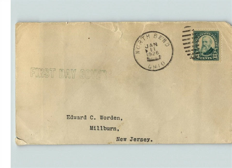 # 622 President Benjamin Harrison, canc. NORTH BEND, OHIO, Worden, First Day of  - Image 1 of 1