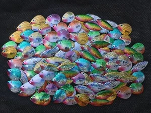 75 Assorted Premium Lindy Spinner Blades for Walleye Harness Spinner Rigs Bait - Picture 1 of 12