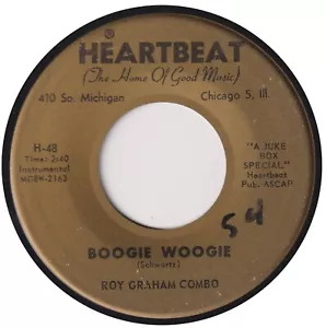 ROY GRAHAM COMBO “Boogie Woogie” HEARTBEAT (1961) - Picture 1 of 2