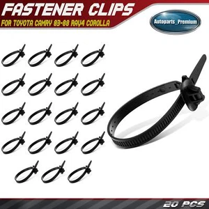 20Pcs 170mm Nylon Cable Strap Retainer Clips for Toyota Camry 83-88 RAV4 Corolla - Picture 1 of 9
