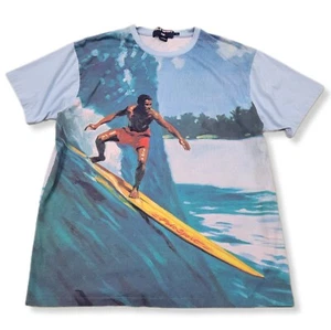 Vintage Polo Sport Ralph Lauren Men's Surfing All Around Graphic T-Shirt Size L - Picture 1 of 14