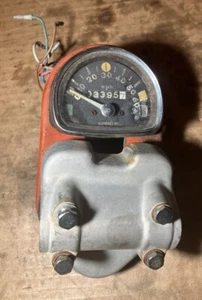 1966-68 Honda Ct90 K0 Speedometer Headset Gauge Handle Bar Mount Nice OEM - Picture 1 of 8