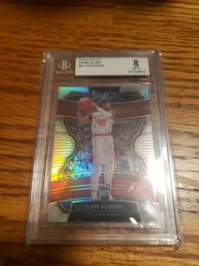 2019-20 Panini Select SILVER Cam REDDISH Rookie RC White Prizm Lakers Beckett 8 - Picture 1 of 6