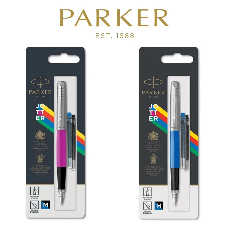 Parker Jotter Original Classic Fountain Pen - Medium Nib - Blister Packed - Uk - Image 1 of 1