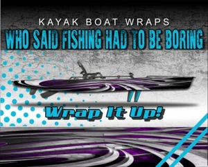 Blade Wrap Purple 14ft KAYAK VINYL WRAP KIT GRAPHIC DECAL/STICKER - Picture 1 of 1