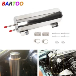 3"x 10" Polished Stainless Steel Radiator Coolant Overflow Catch Puke Tank 32OZ - Bild 1 von 11