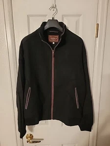 Reserve Patrick James Men's 90% Wool 10% Cashmere Full Zip Lined Black Jacket XL - Picture 1 of 8