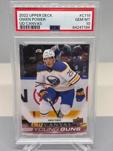 Owen Power 22-23 #C119 Rookie Young Guns Canvas PSA GEM MT 10 Buffalo Sabres - Bild 1 von 2