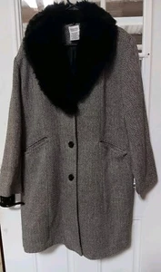 GEORGE Women's Plus Button Winter Coat Wool/Polyester 2XL 18W - 20W  - Picture 1 of 9