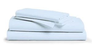 Egyptian Cotton California King Bed Sheets - 800 Thread Count 4 PC Light Blue... - Picture 1 of 9